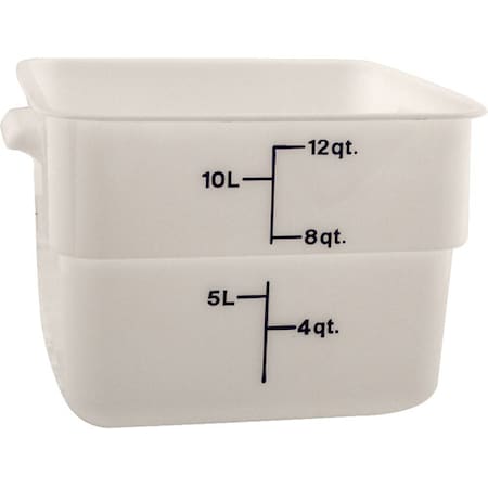 Container , 11-1/4Sq,12Qt Poly